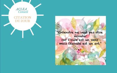 CITATION DU JOUR !