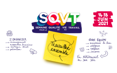 La Semaine pour la qualité de vie au travail 2021 se tiendra du 14 au 18 juin sur le thème « Travailler ensemble ».